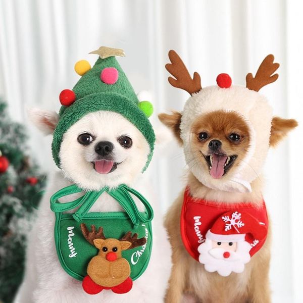 Новогодние шапки для собак