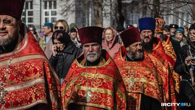 Крестный ход в лицах | Источник: Кирилл Фалеев / «ИрСити»