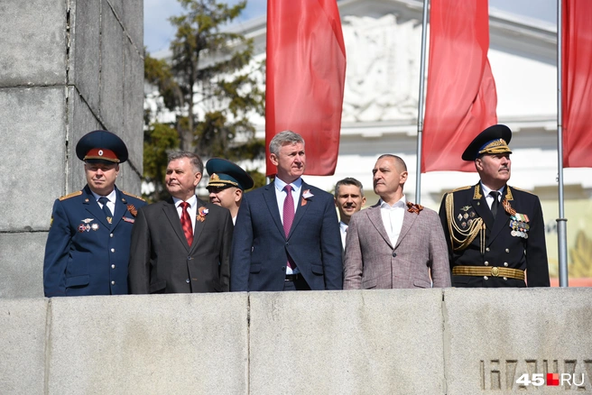 На трибуне | Источник: Надежда Тихомирова / 45.RU