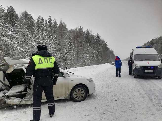 В аварии погибли два пассажира Toyota | Источник: ГИБДД Свердловской области