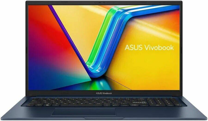 Ноутбук ASUS Vivobook 17 X1704ZA-AU341, 17.3" (1920x1080) IPS/Intel Pentium 8505/8ГБ DDR4/512ГБ SSD/UHD Graphics/Без ОС, синий (90NB10F2-M00DD0)