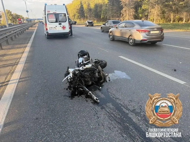 Мотоцикл — в щепки | Источник: ГАИ Башкирии