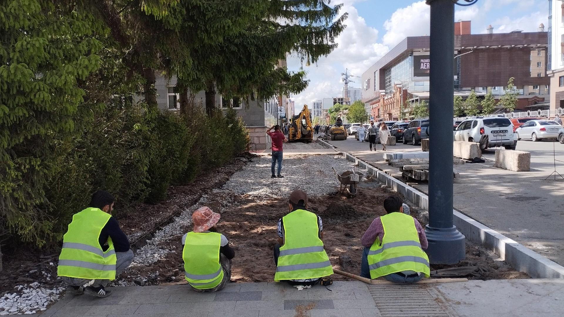 Дорогу в центре Уфы возле «Арт-квадрата» сузят, чтобы расширить тротуар