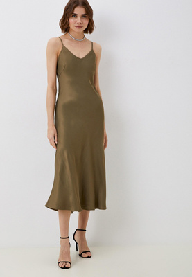 Платье To Be One, цвет: хаки, MP002XW0JKQ2 — купить в интернет-магазине Lamoda