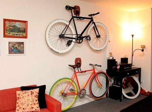 Как устроить велосипед в квартире