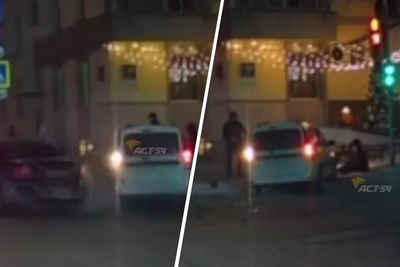 Универсал вылетел на тротуар и сбил женщину на Красном проспекте