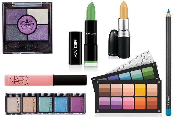 Тени: Rimmel, INGLOT, Stellary. Помады: КЛ'OIR, M.A.C. Блеск для губ: NARS. Карандаш для глаз: M.A.C.