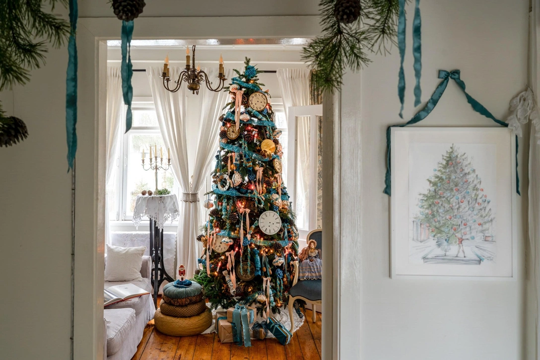 Зимнее волшебство: как украсили дачу под Истрой к Рождеству | Источник: Евгения Литовченко