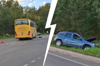 В ДТП с автобусом под Ярославлем погиб водитель легковушки