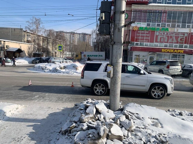 Ребенка доставили в больницу | Источник: Госавтоинспекция Новосибирской области