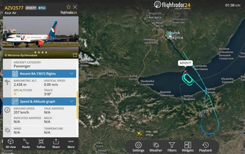 Самолет из Иркутска в Нячанг вернулся в аэропорт вылета | Источник: flightradar24