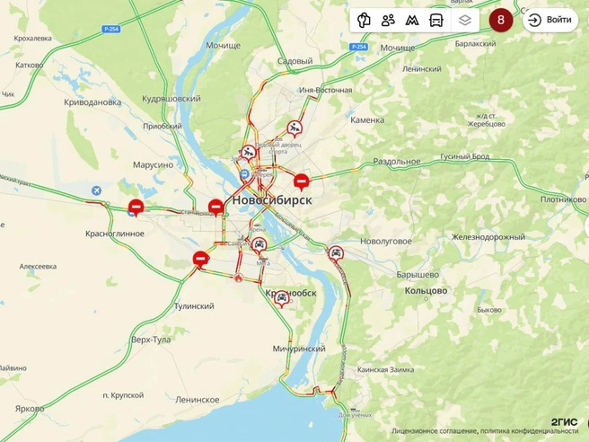 «Ну всё, маленький снег создал трагедию?» — написал один из пользователей сервиса | Источник: 2ГИС