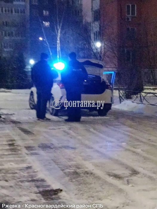 Экстренные службы прибыли к школе № 191 в Красногвардейском районе Петербурга | Источник: «Фонтанка.ру»