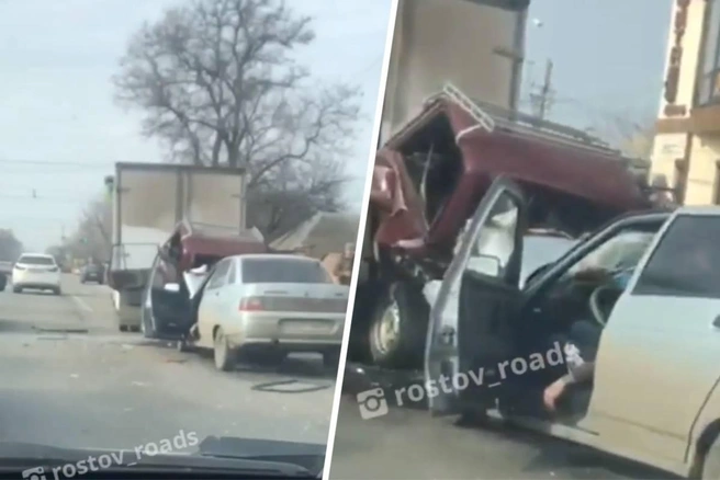 Виновник аварии не рассчитал скорость | Источник: rostov_roads/ Instagram.com