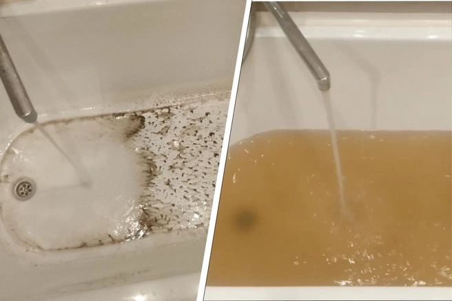 В воде заметили осадок | Источник: «Архангельск Без Цензуры 18+» / T.me