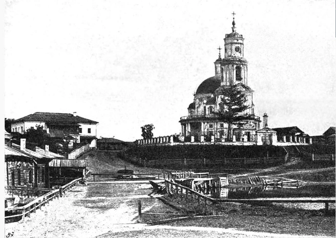 Казанская церковь в Тельме в 1899 году | Источник: pastvu.ru