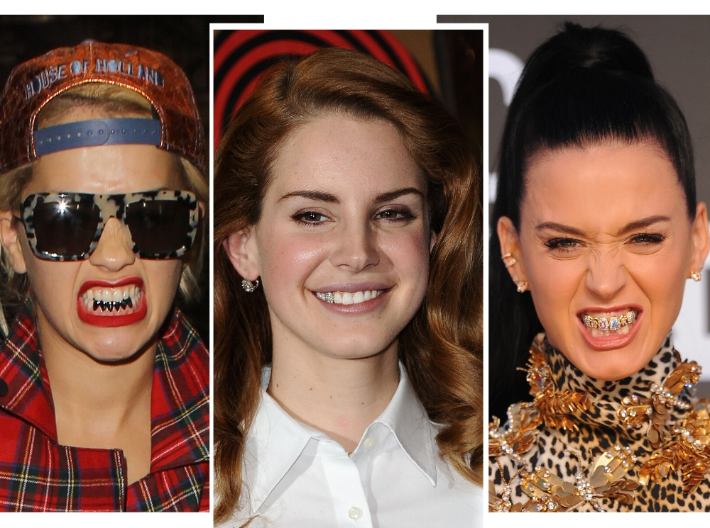 Стразы, грилзы и клыки вампира: самые странные зубные «украшения» звезд | marieclaire.ru