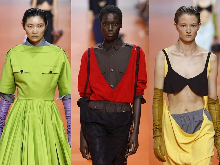 Многослойность и деконструкция. Prada возвращают расслабленный офискор | marieclaire.ru