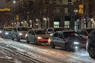 В Уфе пробки до 7 баллов возникли до конца рабочего дня