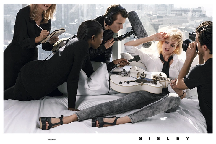 Линдси Виксон (Lindsey Wixson) с Рубеном Рамахером (Reuben Ramacher),Sisley | Источник: архив пресс-служб