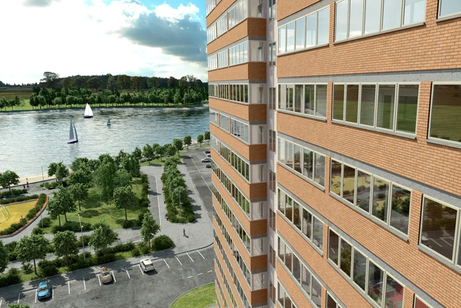 Микрорайон расположен в экологически чистом районе на берегу озера Каменка | Источник: «Арго»