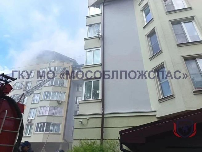 Из здания эвакуировали жильцов | Источник: ГКУ МО «Мособлпожспас» / MAX