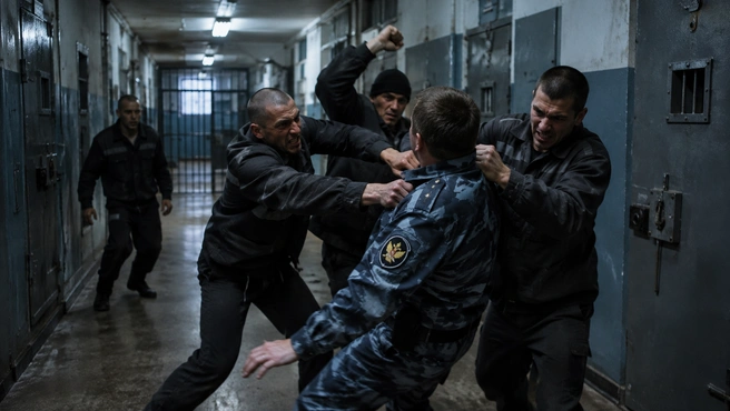 Вот примерно таким было нападение на тюремщика в уфимском СИЗО | Источник: Chatgpt.com