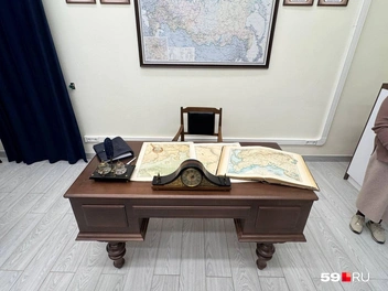 Имитация кабинета географа | Источник: Наталья Пальникова / 59.RU