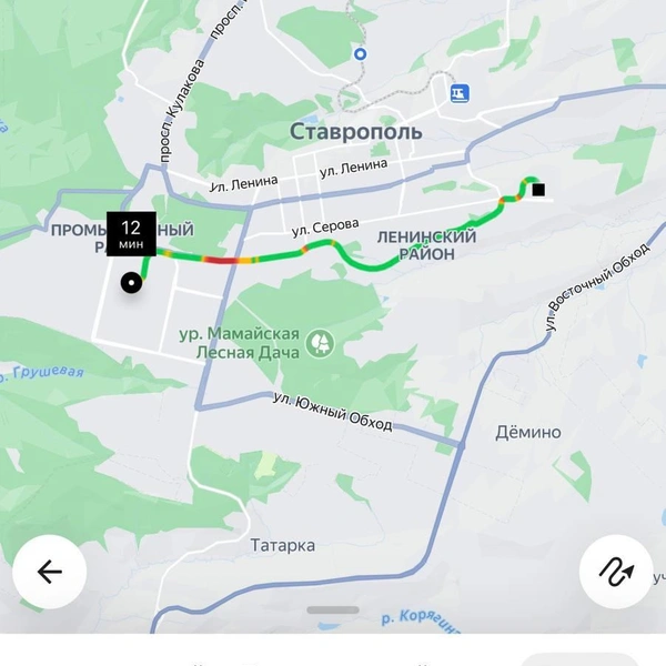 Цены за одну поездку от Перспективного до 204 квартала | Источник: сервисы такси