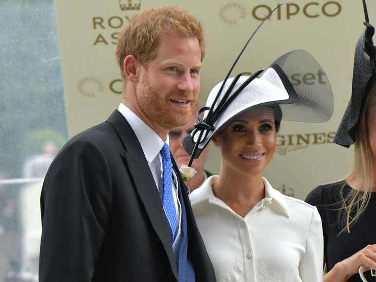 Принц Гарри и герцогиня Меган на скачках в Аскоте, 19 июня 2018