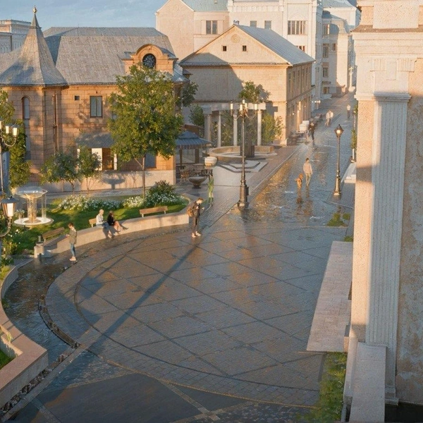 Вид на улицу сверху | Источник: мэрия Ярославля