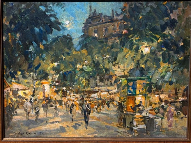 Константин Коровин, Бульвар Капуцинок, 1929, Холст, масло. Собрание И. С. Барышева, Москва | Источник: предоставлено организаторами