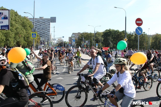 Велофестивали в Москве каждый раз собирают тысячи участников | Источник: Татьяна Спиридонова / MSK1.RU