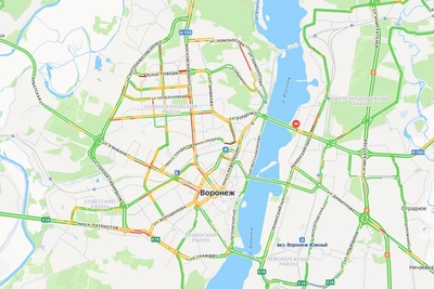 Воронеж вновь скован утренними пробками