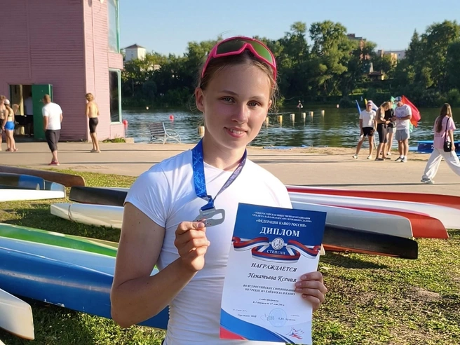 Спортсменка завоевала серебро на соревнованиях | Источник: Министерство спорта Псковской области / Vk.com