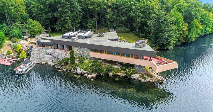 Под Нью-Йорком продается частный остров с домами Фрэнка Ллойда Райта (фото 0)