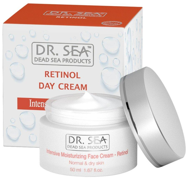 Dr. Sea Face cream Intensive Moisturizing Насыщенный увлажняющий крем для лица с ретинолом и гиалуроновой кислотой
