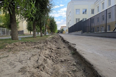 В Волгограде внезапно начали благоустройство улицы Советской