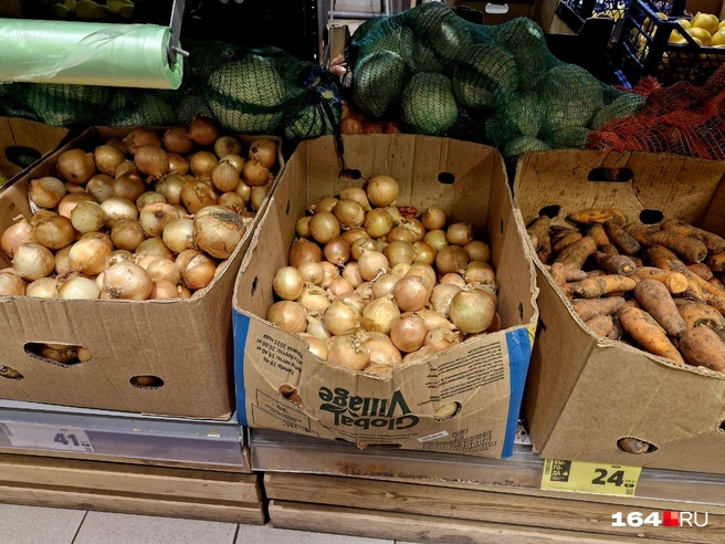 Репчатый лук на втором месте после огурцов по дороговизне | Источник: Виктория Федорова / 164.RU