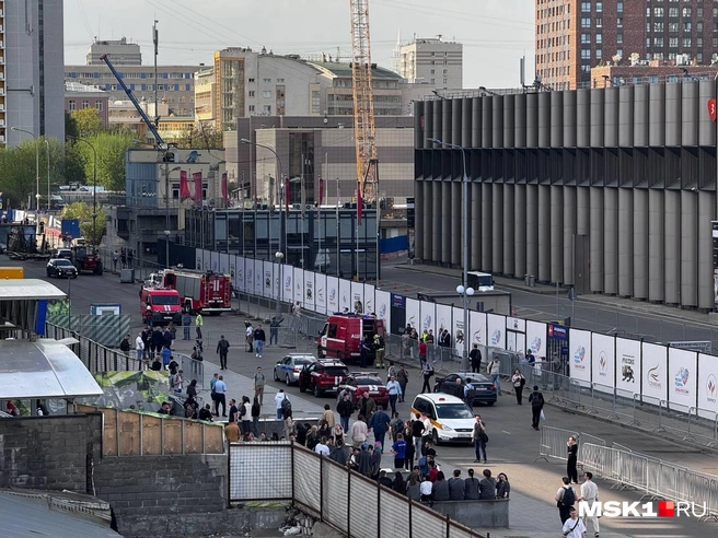 Обстановка после пожара в «Москве-Сити» | Источник: Дмитрий Толстошеев / MSK1.RU