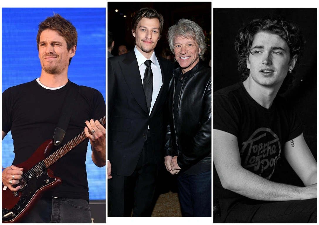Джесси Вуд, Джейк и Джон Бон Джови, Элайджа Хьюсон | marieclaire.ru