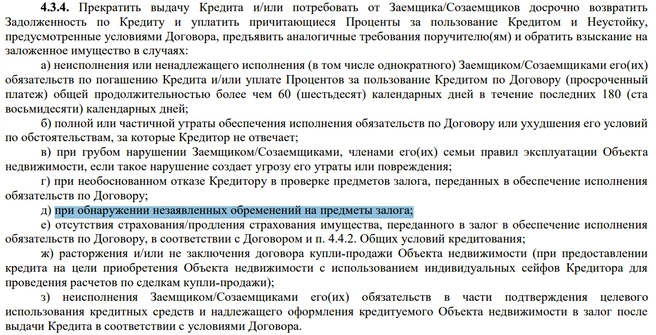 Аренда может расцениваться как незаявленное обременение на квартиру  | Источник: сайт Сбербанка