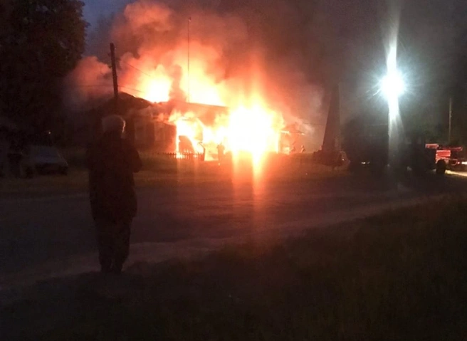 При пожаре в медпункте под Клепиками никто не пострадал | ya62.ru