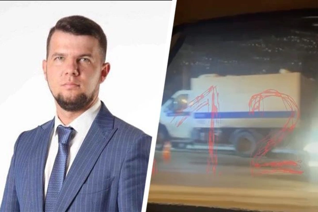 В автозаке, который столкнулся с грузовиком, находился бывший депутат и глава парка | Источник: Алексей Орлов / Vk.com и 112 / T.me