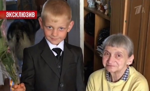 Екатрина Жданова с внуком. Сентябрь 2018 года