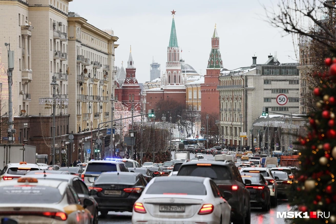 В Москве вновь перекрыто движение в центре | Источник: Артем Устюжанин / MSK1.RU