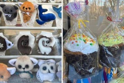 Лосятина, ремни и православные товары на ярмарке в Мурманске