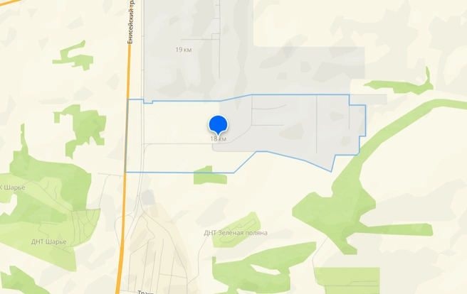 Площади находятся на 18 километре Енисейского тракта | Источник: 2gis.ru