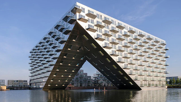 Дом на воде в Амстердаме от BIG и Barcode Architects