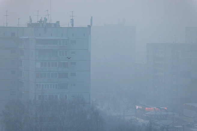 Режим «черного неба» в Барнауле | Источник: Максим Серков / NGS42.RU